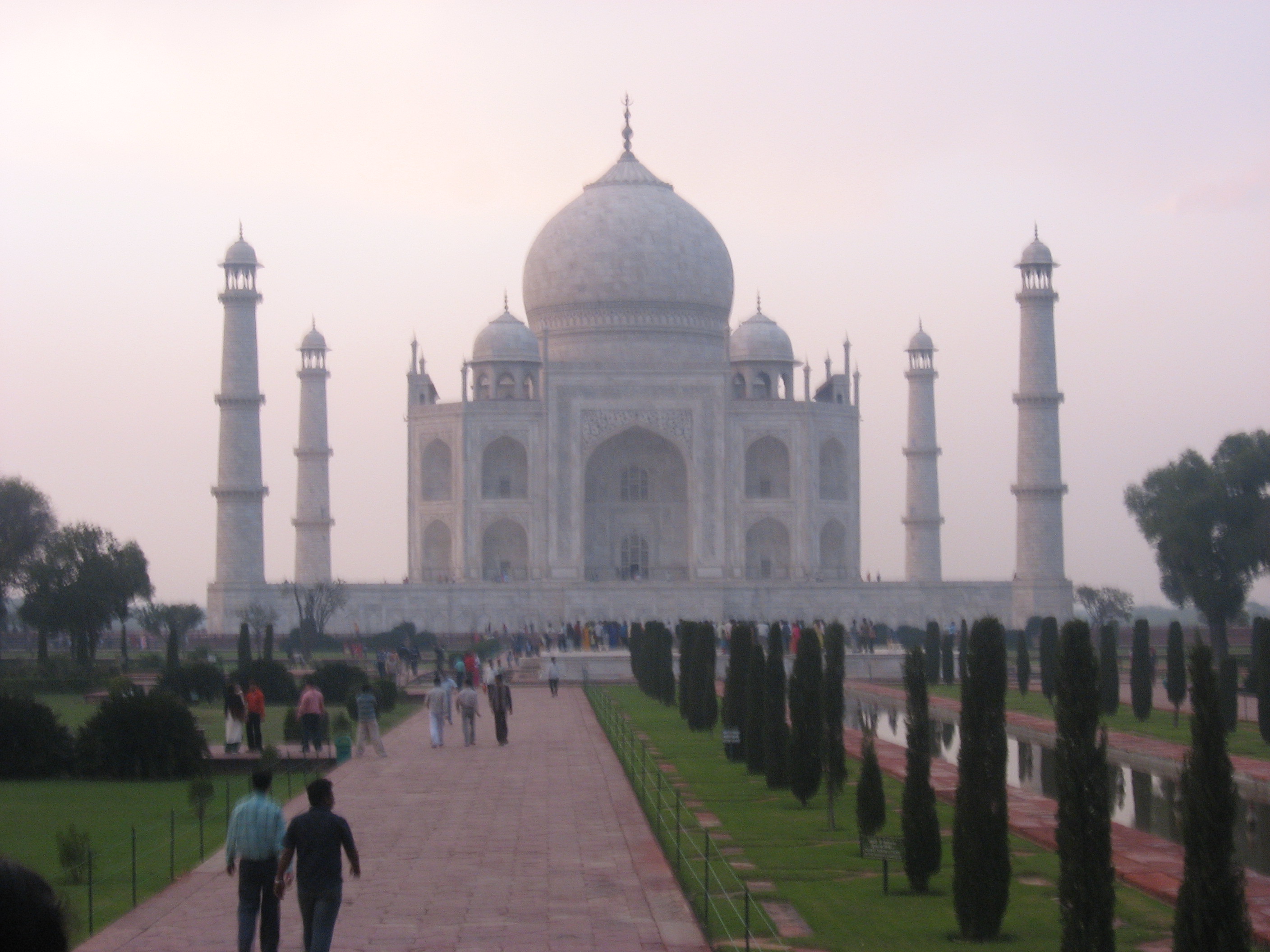 tramonto al Taj Mahal