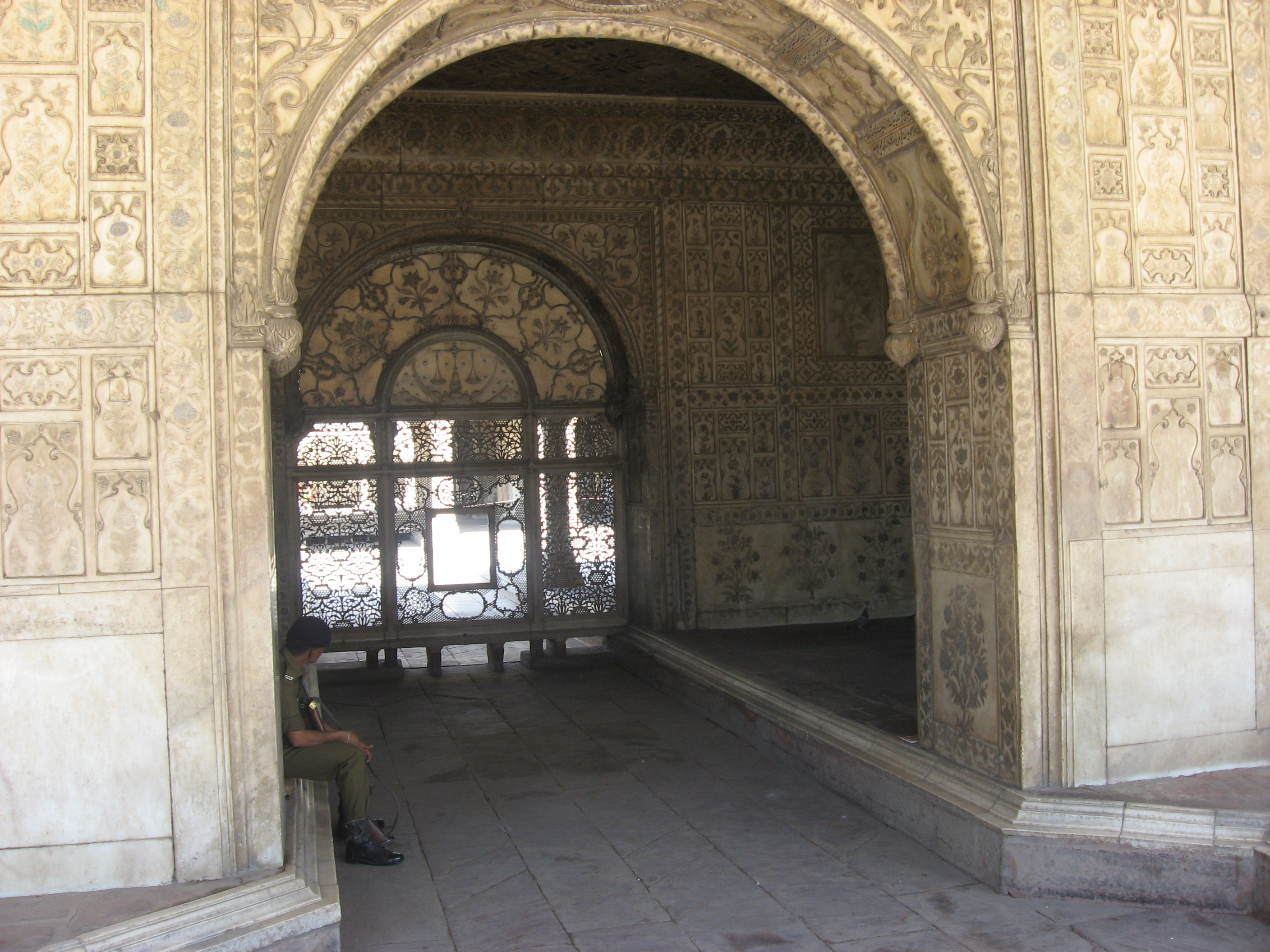 palazzo bianco al Forte di Agra